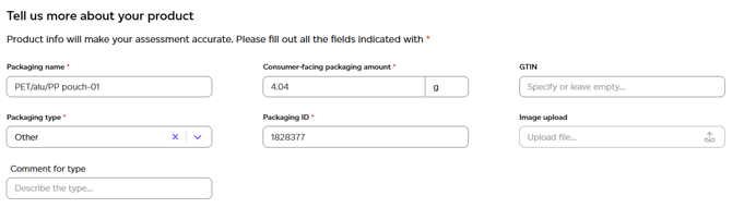 Enter Generic Product Details