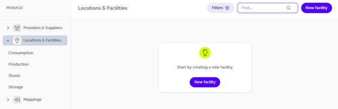 location and facilities